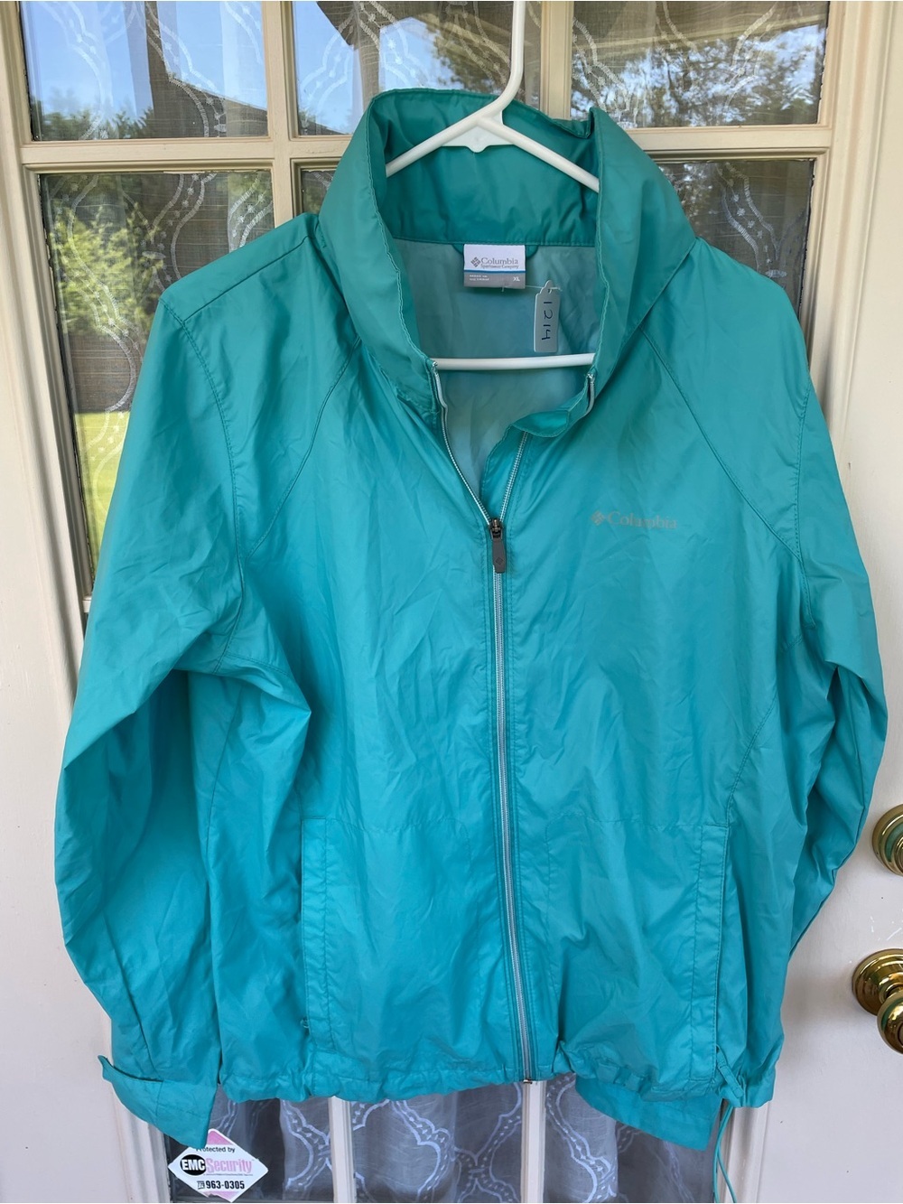 Columbia Sportswear Aqua Packable Lightweight Windbreaker Jacket XL